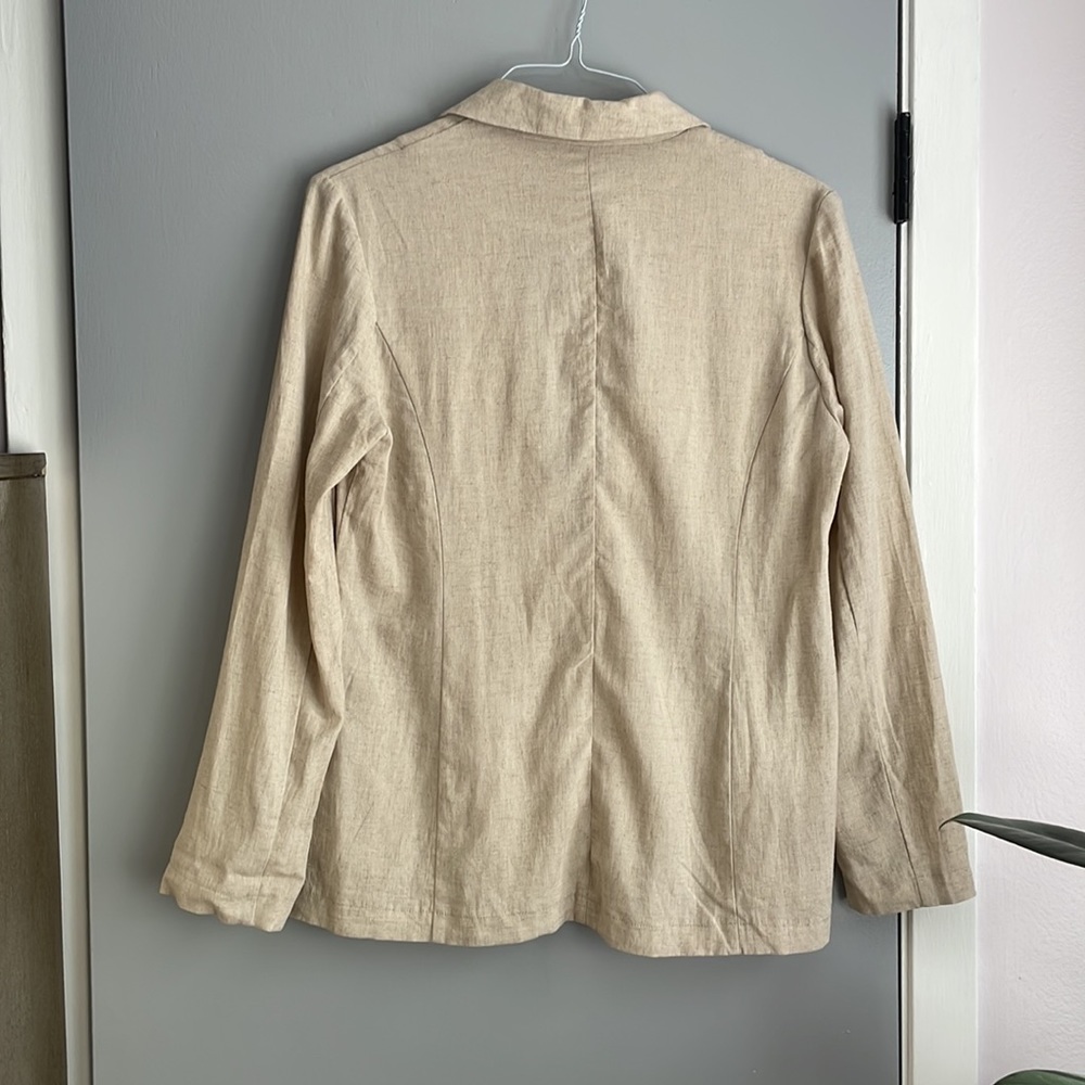 Anthro Drew linen blend light weight jacket, size S - Picture 3 of 8